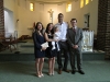 Natalie, Emma, Romeo, Martin & Francis, Romeo's baptism