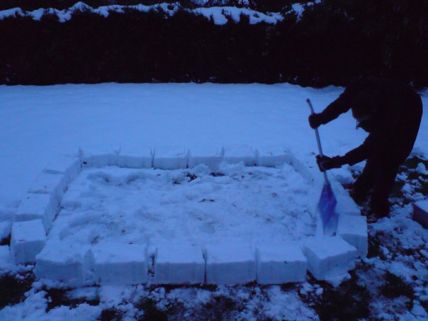 Start of igloo