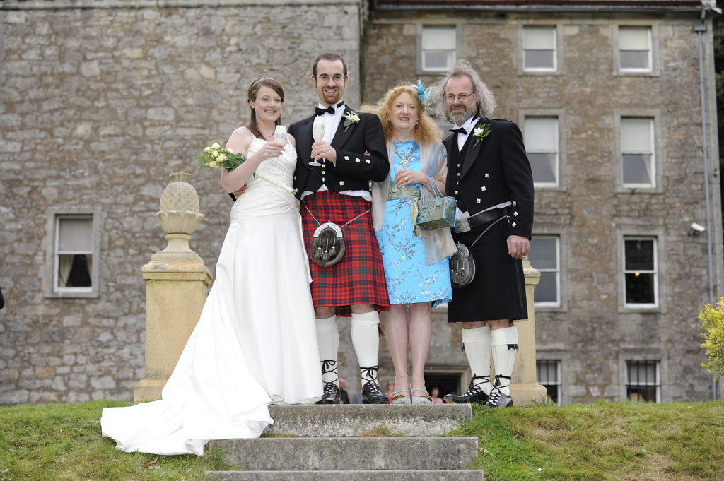 Bride, Groom, Groom's parents