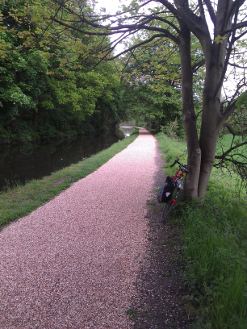 horrid gravel on the towpath