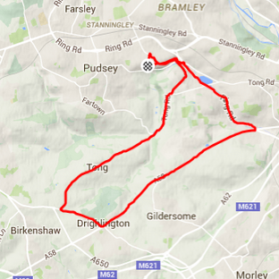 Day 19 Strava route