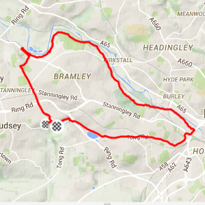 Day 28 Strava route